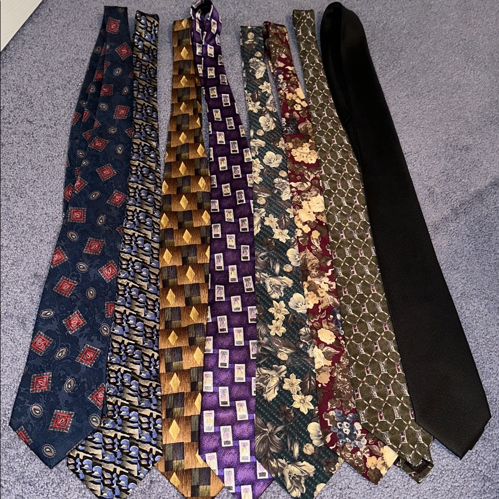 Mens Multiple Ties Bundle Os - 8 smoke free